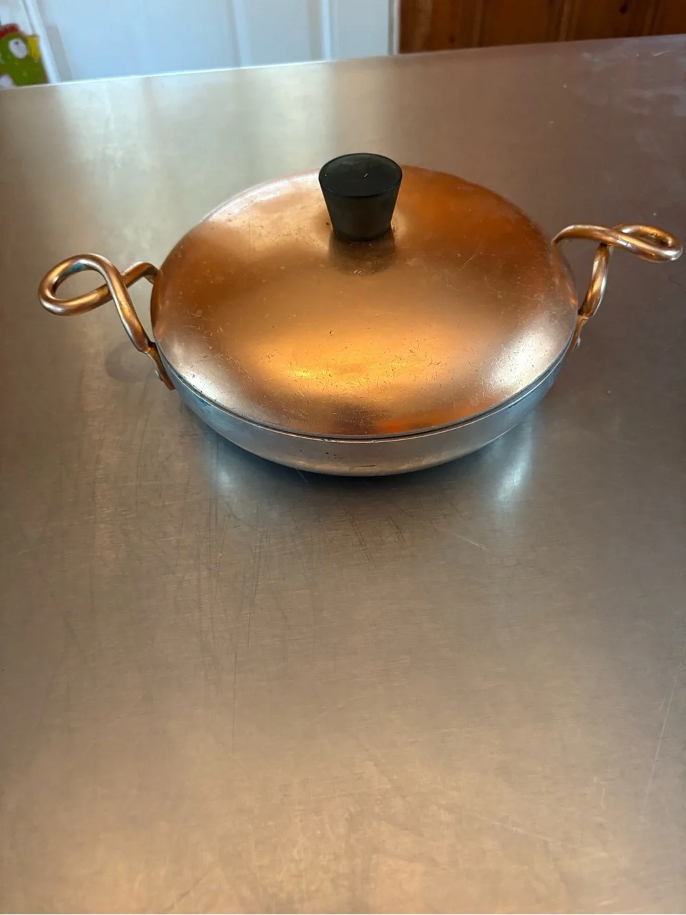 Wearever Aluminum #2107 Hallite Made in USA 7 inch casserole pan pre owned
